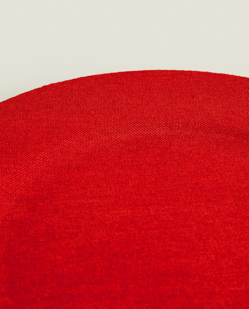 CHRISTMAS JUTE SERVICE PLATE