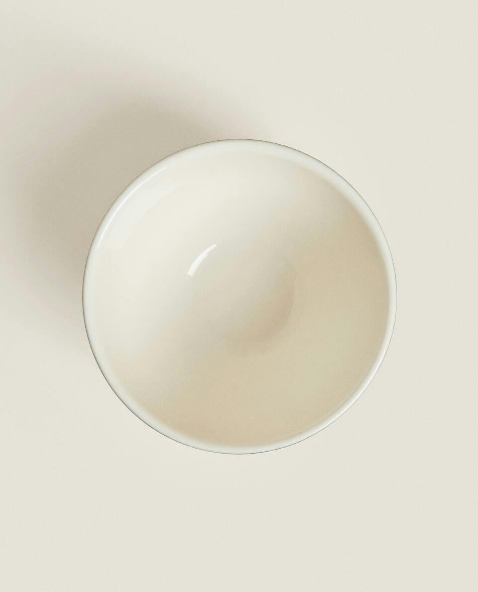 CHRISTMAS STRIPED EARTHENWARE BOWL