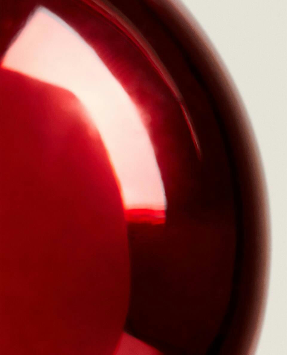 SPARKLY GLASS CHRISTMAS BAUBLE DECORATION