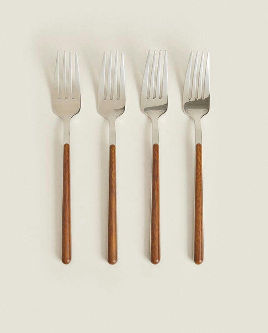 BOX 4 FORKS WITH ROUND HANDLE DETAIL