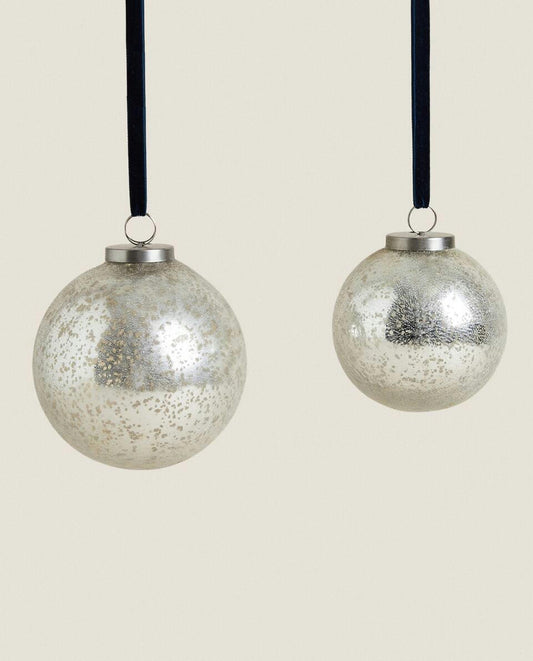 CHRISTMAS LIGHT GLASS BAUBLE DECORATION