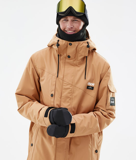 Snowboard Jacket For Men Khaki Yellow