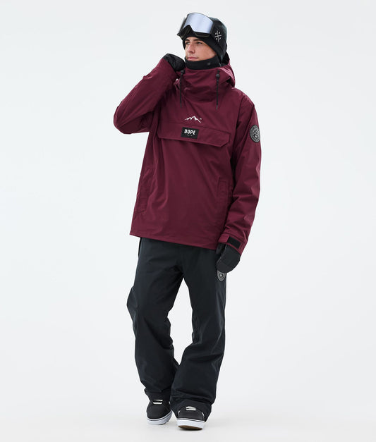 Snowboard Jacket For Men Burgundy