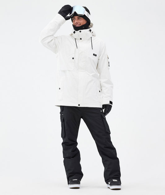 Snowboard Jacket For Men Old White