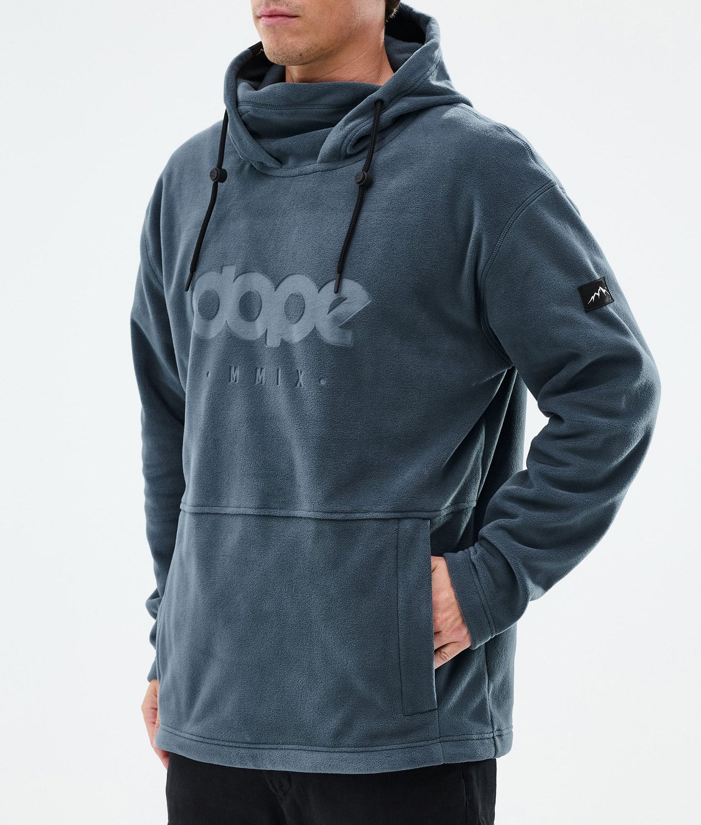 Fleece Hoodie For Men Metal Blue