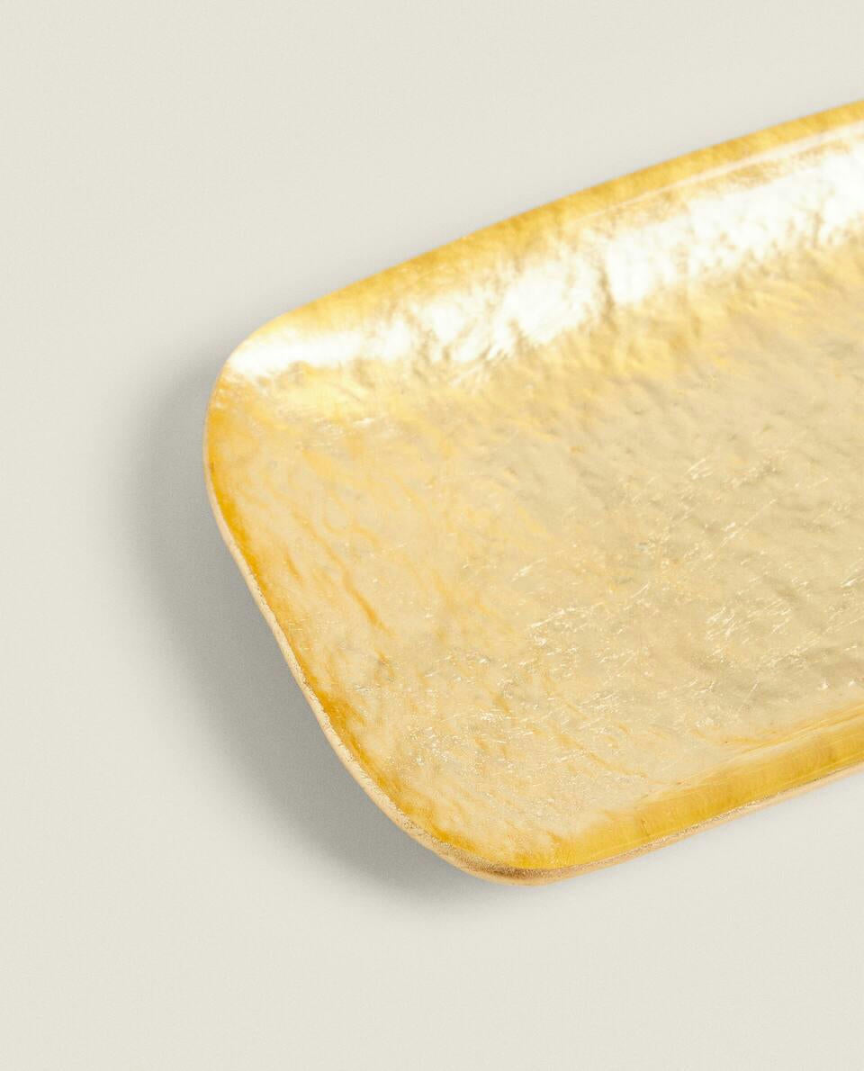 GOLDEN GLASS TABLEWARE SET