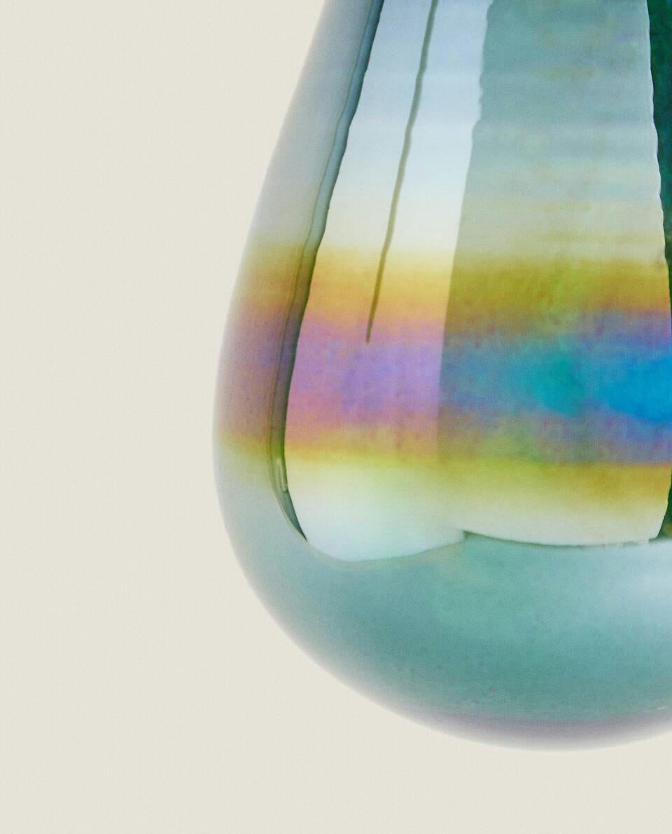 GLASS PEAR CHRISTMAS DECORATION