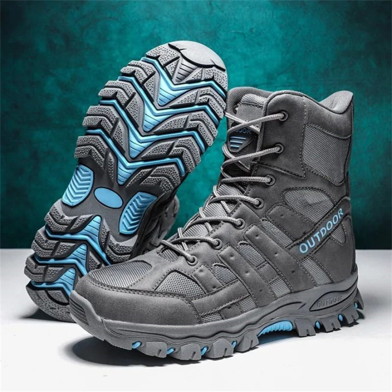 (⏰Limited Time Discount 49% off) Men's Lightweight  Breathable Durable Anti-slip Hiking Boots Combat Army Boots Work Boots
