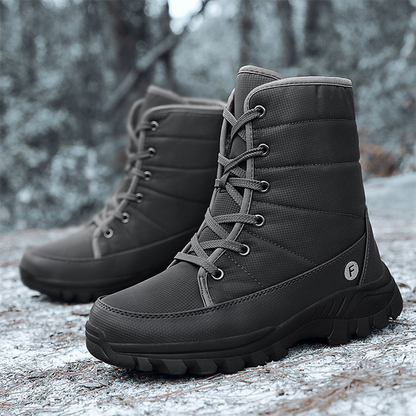 (Limited Time 70% Discount Event) Men's 2024 Winter New Ankle Support Wide Toe Snow Boots Orthopedic Arch Support Warm Anti-puncture Waterproof Non-slip Hiking Boots