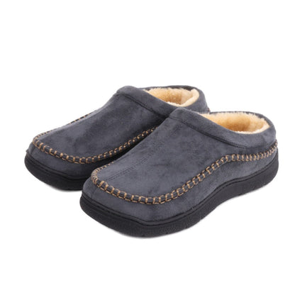 🔥🚀 Hot Sale! Limited Stock!🚀 👟Men's Daily Non-Slip Warm Plush Wide Toe Slip-On Loafers Slippers