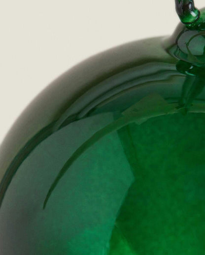 CHRISTMAS PLAIN GLASS BAUBLE DECORATION