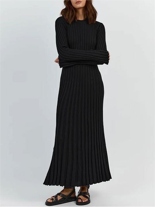 Fall New Sleeved Knit Midi Dress (Buy 2 Free Shipping)