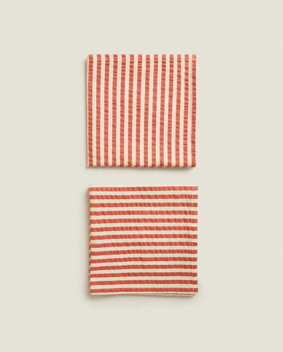 STRIPED NAPKINS (PACK OF 2)