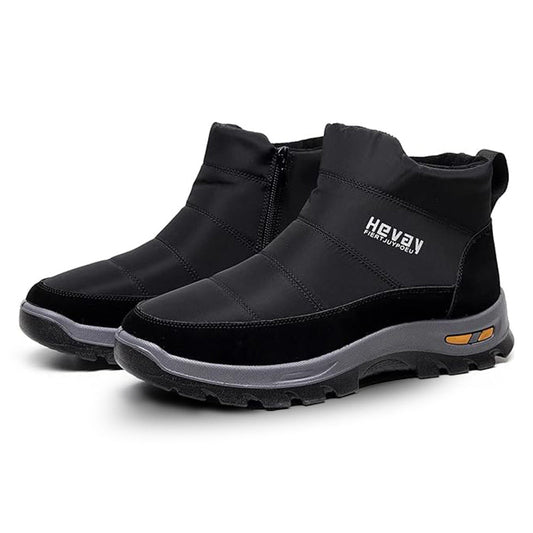 (Limited Time 49% Discount Event) Men's Orthopedic Arch Support Wide Toe Snow Boots Comfortable Waterproof Non-slip Warm Work Shoes