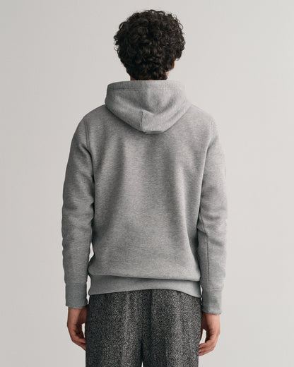 Men's Medium Archive Shield Hoodie - GREY MELANGE