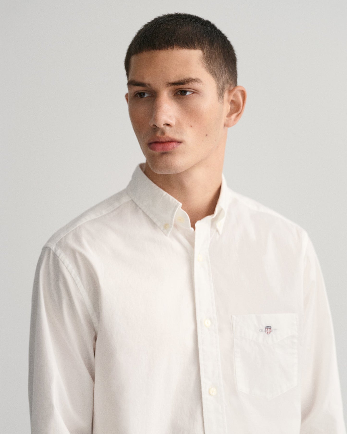 Men's Regular Fit Poplin Shirt - WHITE
