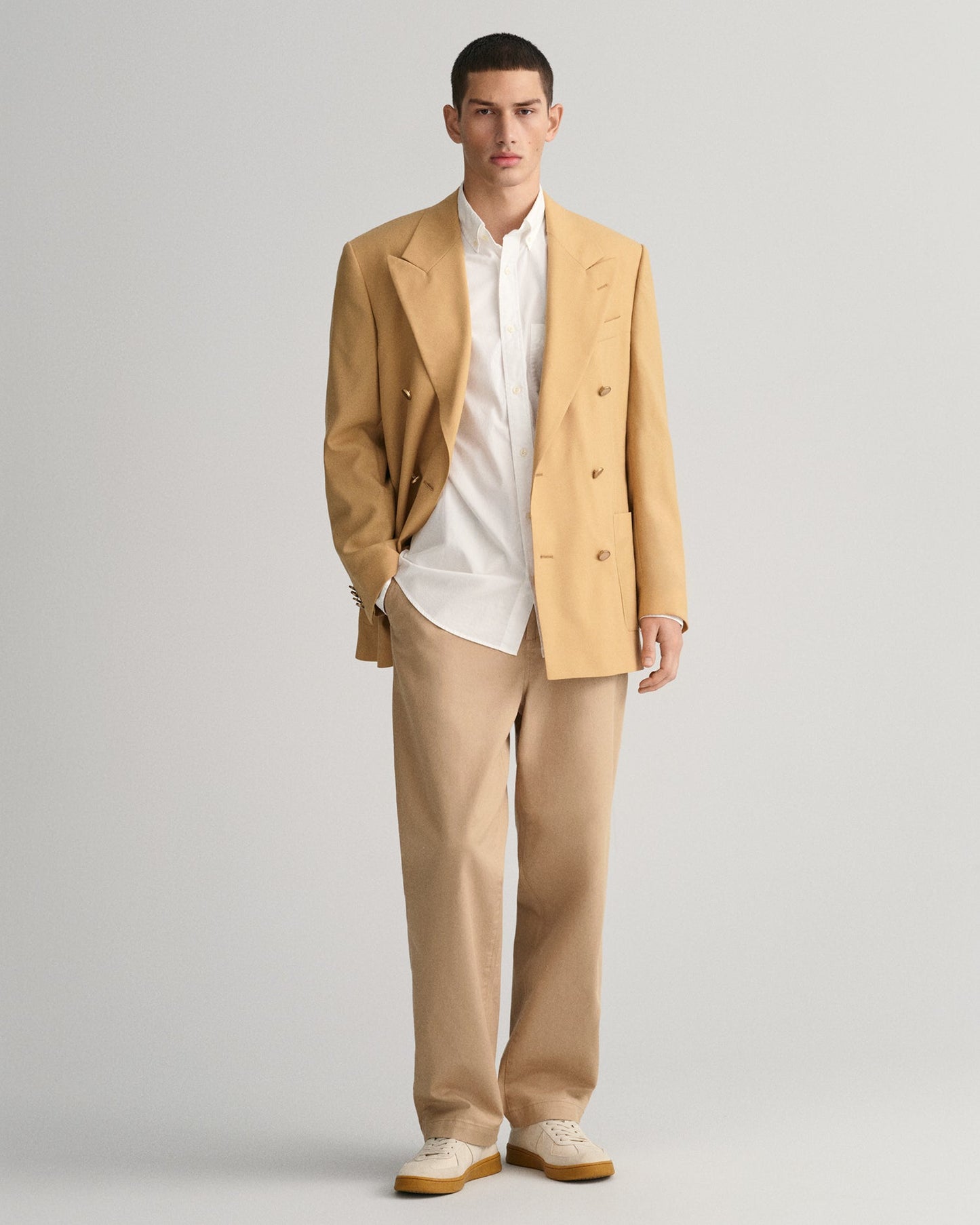 Men's Regular Fit Poplin Shirt - WHITE