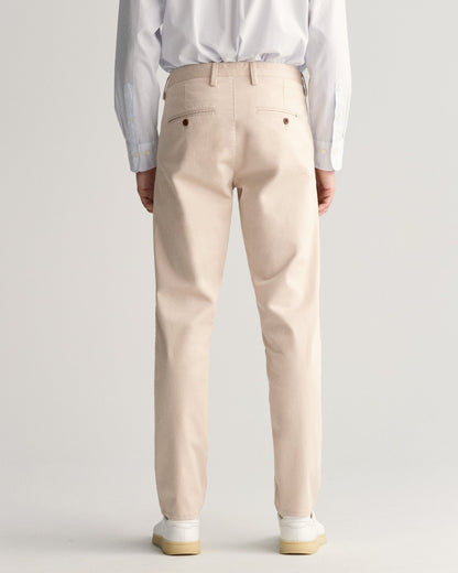 Men's Slim Fit Twill Chinos - PUTTY