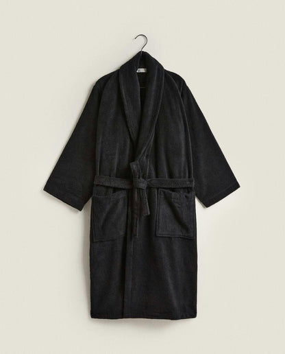 EXTRA SOFT BATHROBE WITH SHAWL COLLAR