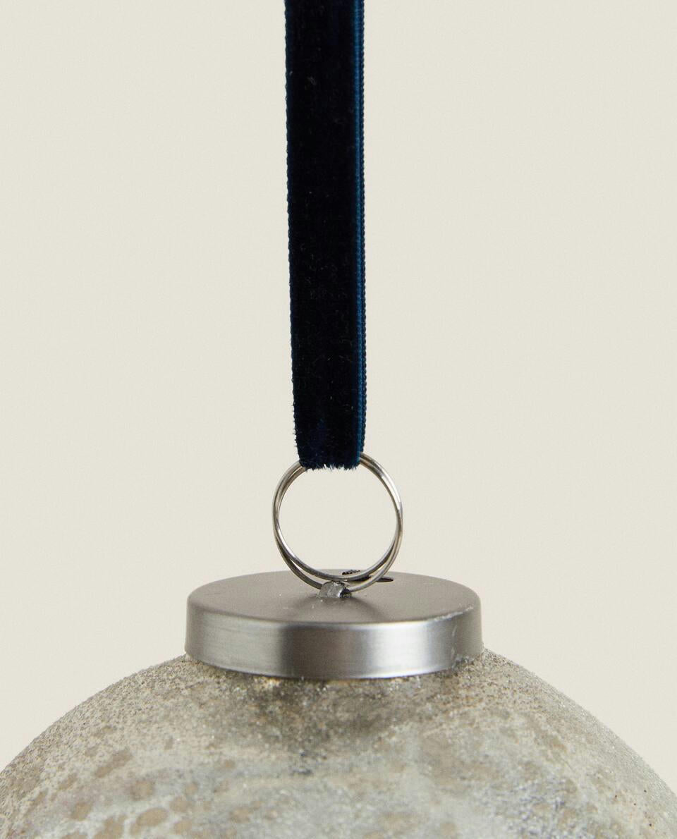 CHRISTMAS LIGHT GLASS BAUBLE DECORATION