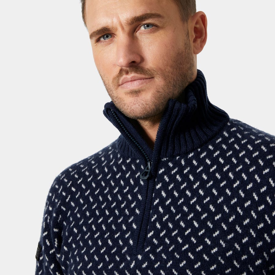 Men's Arctic Ocean Icelander Wool Knit ? Zip Sweater