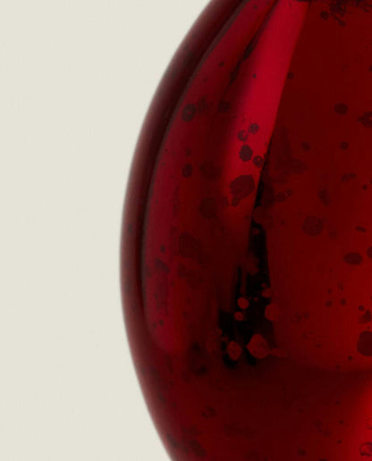 GLASS DROPLET CHRISTMAS DECORATION