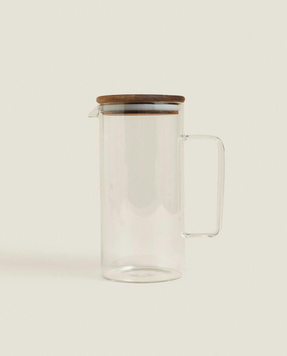 BOROSILICATE GLASS JUG WITH LID