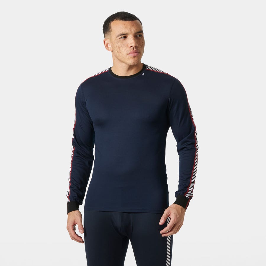 Men's LIFA Stripe Long-Sleeve Crew Base Layer