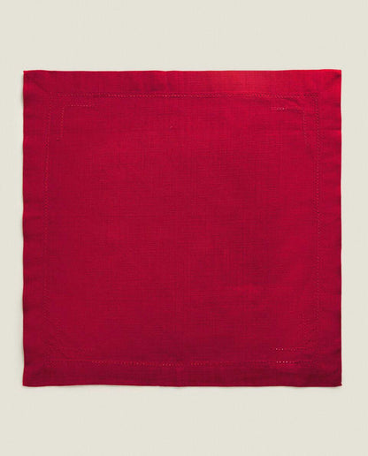 PACK OF HEMSTITCHED CHRISTMAS NAPKINS (PACK OF 2)