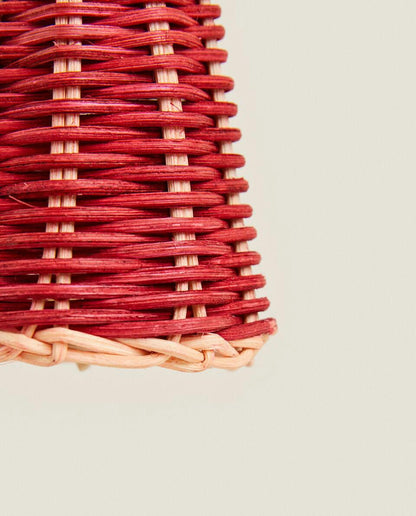 CHRISTMAS RATTAN BELL DECORATION