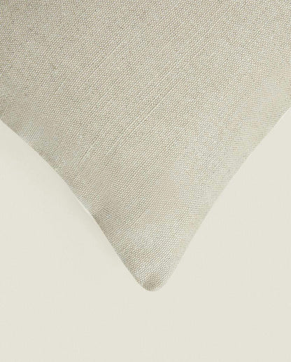 LINEN AND VELVET CUSHION COVER