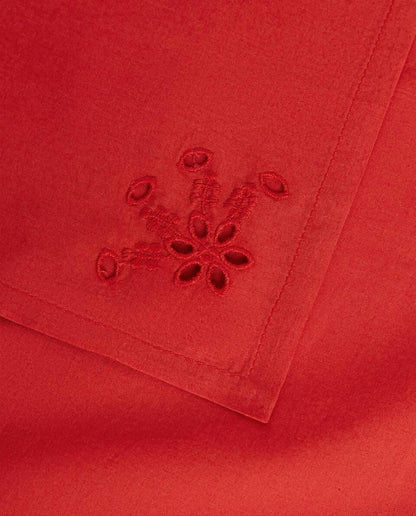 PACK OF EMBROIDERED COTTON CHRISTMAS NAPKINS (PACK OF 2)