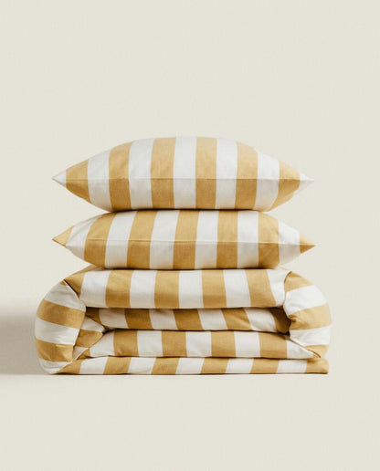STRIPED DUVET COVER