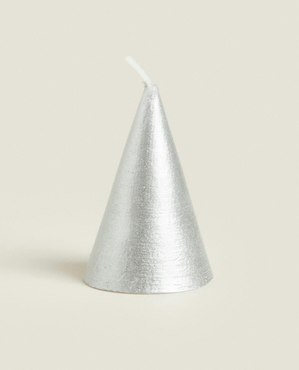 PACK OF DECORATIVE CHRISTMAS CONE CANDLES (PACK OF 6)