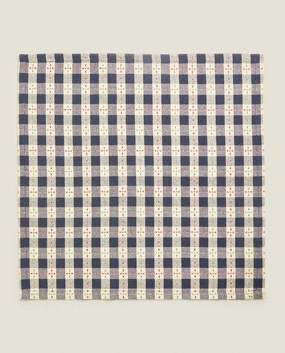 PACK OF CHECK CHRISTMAS NAPKINS (PACK OF 2)