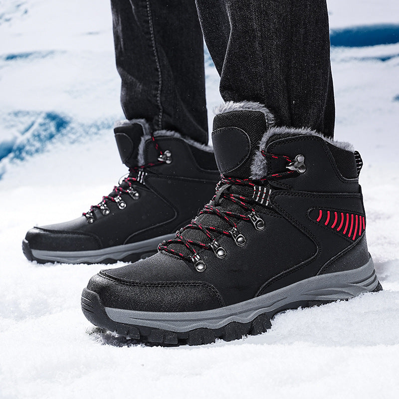 (Limited Time Event 49% OFF) Men’s Winter Waterproof and Cold Warm Snow Boots Orthopedic Arch Support Wide Toe Work Boots