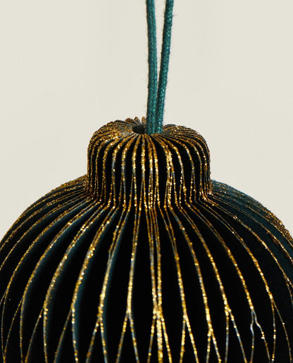 PACK OF CHRISTMAS PAPER BAUBLE DECORATIONS (PACK OF 6)