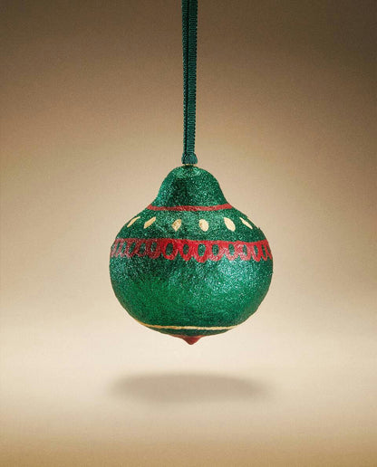 GLITTER BALL CHRISTMAS DECORATION