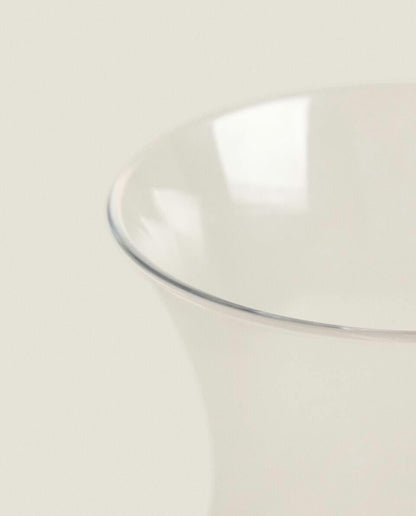 GLASS CANDLEHOLDER VASE