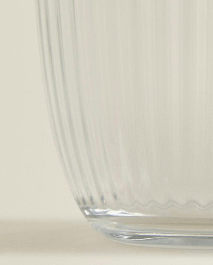 LINES DESIGN GLASS TUMBLER