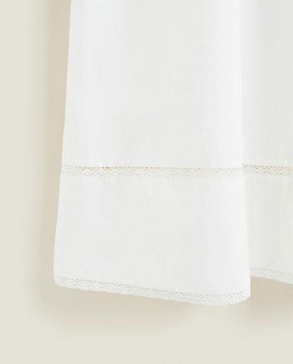 COTTON POPLIN NIGHTDRESS