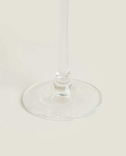 CHRISTMAS CRYSTALLINE COLOURED FLUTE GLASS