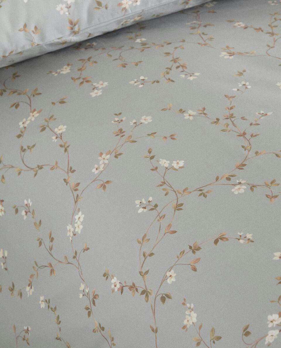 FLORAL PRINT DUVET COVER