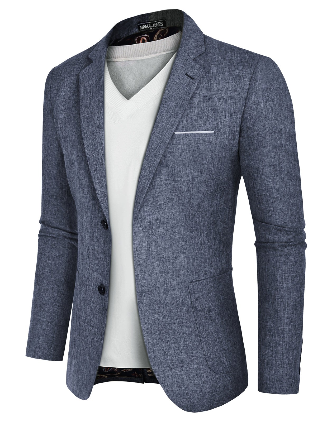 Men's Casual Sport Coat Blazer Two Buttons Lightweight Business Jackets