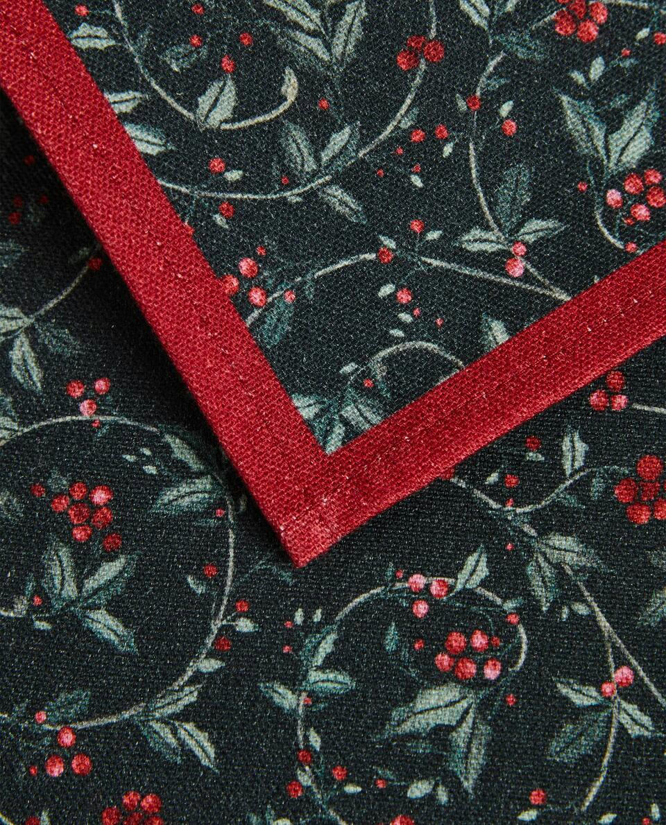 PACK OF COTTON CHRISTMAS VINE NAPKINS (PACK OF 2)