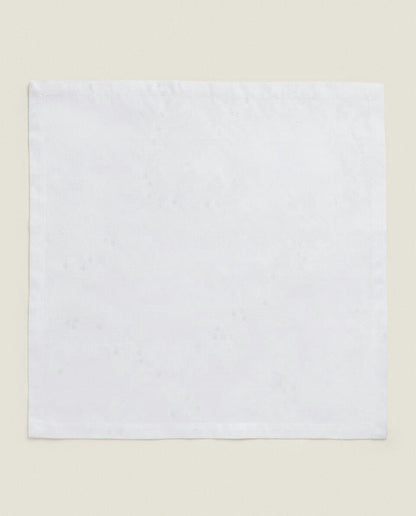 PACK OF GLITTERY CHRISTMAS FLORAL JACQUARD NAPKINS (PACK OF 2)