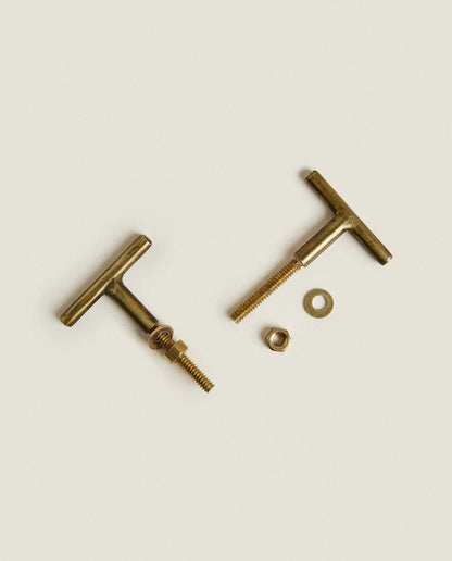 GOLD DOOR KNOB (PACK OF 2)