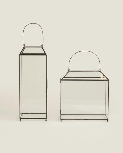 BLACK METAL LANTERN