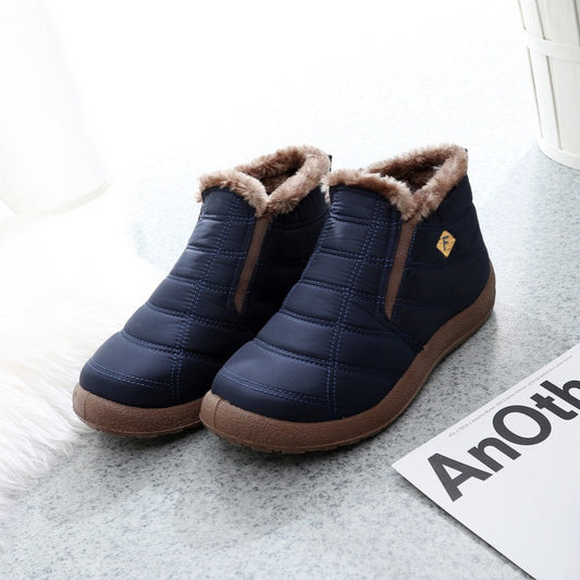 (Limited Time Discount 50% off)Men's Winter Warm Wide Head Arch Support Orthopedic Boots Lightweight Waterproof Non-slip Slip-On Boots