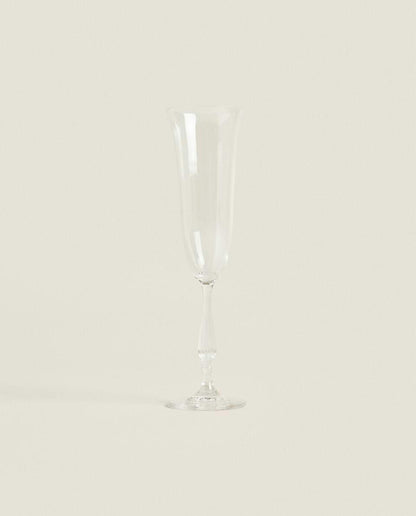 PLAIN CRYSTALLINE FLUTE GLASS